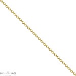 Αλυσίδα  Κ14 40cm, Στρογγυλή Διαμανταρισμένη , Νο3 (1,30mm)