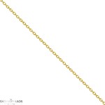 Αλυσίδα  Κ14 40cm, Στρογγυλή Διαμανταρισμένη , Νο2 (1,00mm)