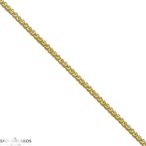 Αλυσίδα Κ14 40cm, Τετράγωνη Σπίγγα , Νο3 (1,20mm)