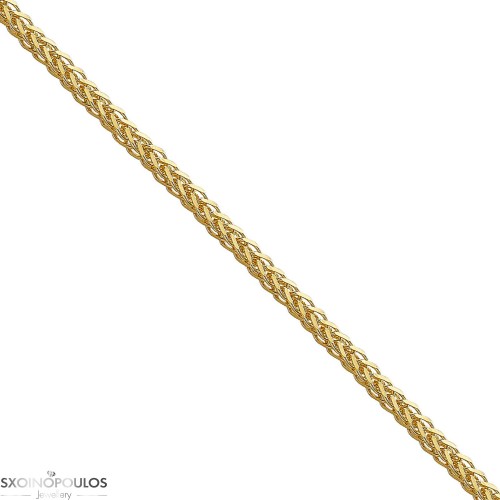 Αλυσίδα Κ14 40cm, Τετράγωνη Σπίγγα , Νο4 (1,70mm)