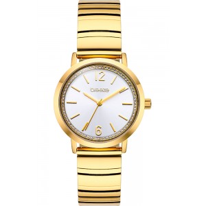 BREEZE Halo Gold Stainless Steel Bracelet 212571.1