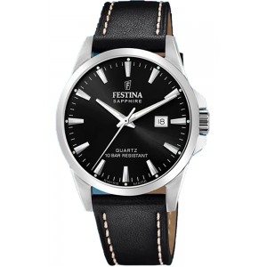 FESTINA Swiss Made Classic mens black leather F200254