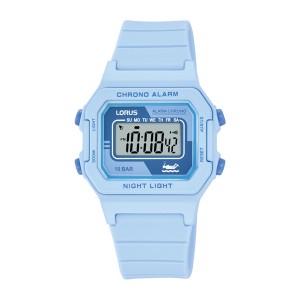 LORUS Sports Blue Rubber Strap R2323QX9