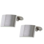 Μανικετόκουμπα Από Πλατινωμένο Ασήμι