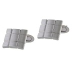 Μανικετόκουμπα Από Πλατινωμένο Ασήμι