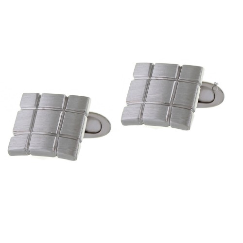 Μανικετόκουμπα Από Πλατινωμένο Ασήμι