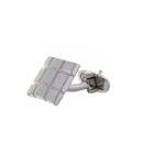 Μανικετόκουμπα Από Πλατινωμένο Ασήμι