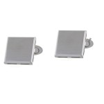 Μανικετόκουμπα Από Πλατινωμένο Ασήμι