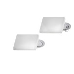 Μανικετόκουμπα Λευκόχρυσα 14 Καρατίων