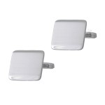 Μανικετόκουμπα Breuning από πλατινωμένο ασήμι