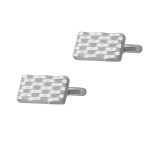 Μανικετόκουμπα Breuning από πλατινωμένο ασήμι