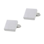 Μανικετόκουμπα από πλατινωμένο ασήμι