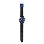 Tikkers Boys Black Silicone Strap Time Teacher Watch TK0116