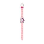 Tikkers Pink Strap Silver Time Teacher Ballet Dancer Watch TK0205