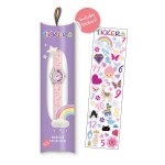Tikkers Pink Strap Silver Time Teacher Ballet Dancer Watch TK0205