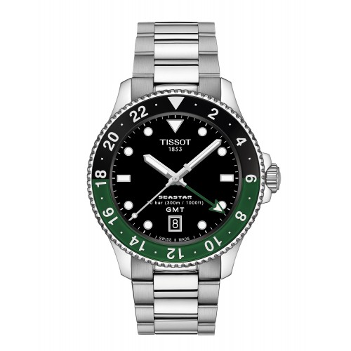 TISSOT Seastar 1000 Quartz GMT Stainless Steel Bracelet T1208521105100