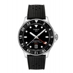 TISSOT Seastar 1000 Quartz GMT Black Rubber Strap T1208521705100