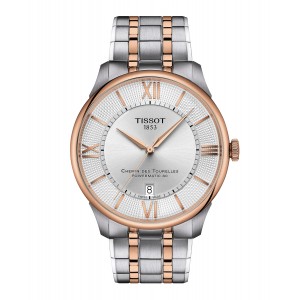 TISSOT Chemin Des Tourelles Powermatic 80 Two Tone Stainless Steel Bracelet 42 MM  T139.407.22.038.00