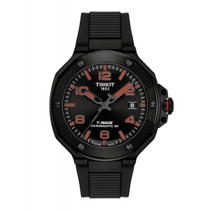 TISSOT T-Race Powermatic 80 Black Rubber Strap T141.807.37.057.00