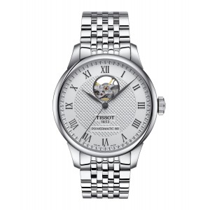 TISSOT Le Locle Powermatic 80 Open Heart Automatic Stainless Steel Bracelet T0064071103302