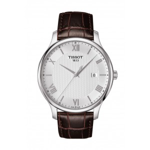 TISSOT T-Classic Tradition Brown Leather Strap T0636101603800