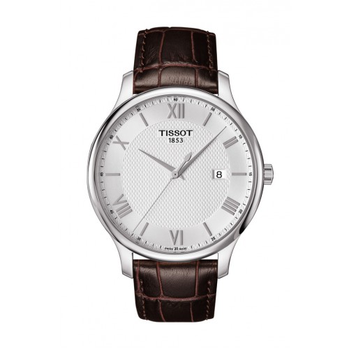 TISSOT T-Classic Tradition Brown Leather Strap T0636101603800