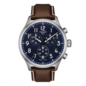 TISSOT XL Vintage Brown Leather Chronograph T116.617.16.042.00