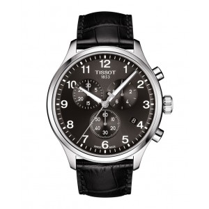 TISSOT T-Sport Chrono XL Black Leather Chronograph T116.617.16.057.00