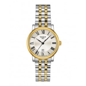 TISSOT T-Classic Carson Premium Lady Two Tone Stainless Steel Bracelet T1222102203300