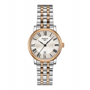 TISSOT T-Classic Carson Premium Lady Two Tone Stainless Steel Bracelet T1222102203301 