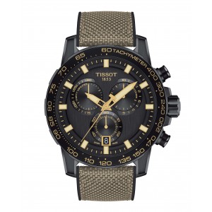 TISSOT Supersport Beige Fabric Chronograph T125.617.37.051.01