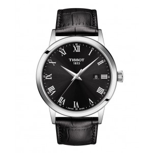 TISSOT Classic Dream Black Leather Strap T1294101605300
