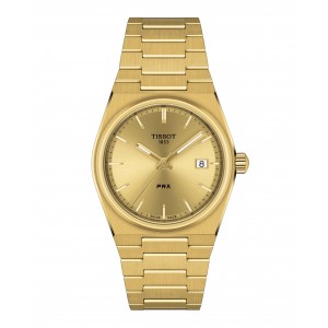 TISSOT PRX 35 Gold Stainless Steel Bracelet T1372103302100