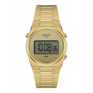 TISSOT PRX Digital 35 Gold Stainless Steel Bracelet T1372633302000