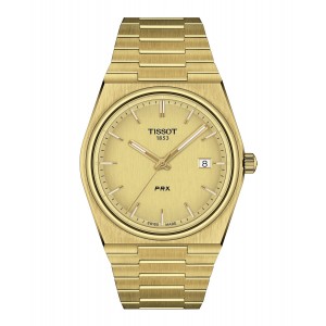 TISSOT T-Classic PRX Gold Stainless Steel Bracelet T1374103302100