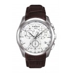 TISSOT Couturier Chronograph Brown Leather Strap T0356171603100