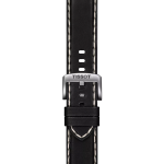 Tissot αυθεντικό μαύρο δερμάτινο λουράκι πτερύγια 22 mm T852044982