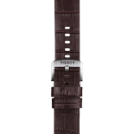 Tissot αυθεντικό καφέ δερμάτινο λουράκι πτερύγια 22 mm T852046773