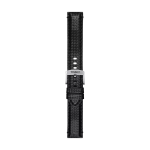 Tissot αυθεντικό μαύρο πάνινο υφασμάτινο λουράκι πτερύγια 20 mm T852046829