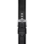 Tissot αυθεντικό μαύρο πάνινο υφασμάτινο λουράκι πτερύγια 20 mm T852046829