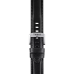 Tissot αυθεντικό μαύρο δερμάτινο λουράκι πτερύγια 20 mm T852046834