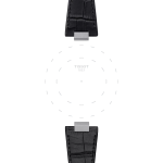Tissot Official Black PRX 40mm Leather Strap With Steel Endpiece T852047562