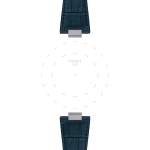 Tissot Official Dark Blue PRX 40mm Leather Strap With Steel Endpiece T852047701