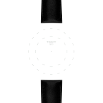 Tissot Μαύρο Συνθετικό Vegan Λουράκι με Κούμπωμα 22 mm T852050323