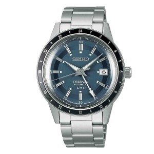 SEIKO Presage 'Petrol Blue' Style 60s Road Trip GMT Automatic Ανδρικό SSK009J1