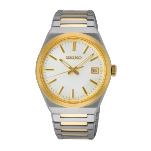 SEIKO Essential Time Two Tone Stainless Steel Bracelet SUR558P1