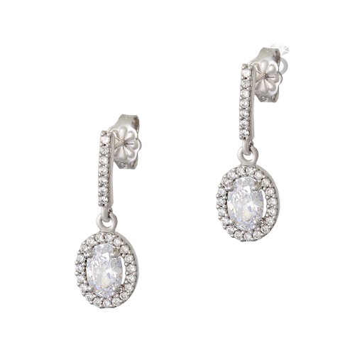 Σκουλαρίκια Ροζέτες Κρεμαστές