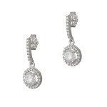 Σκουλαρίκια Ροζέτες Κρεμαστές