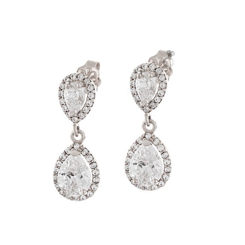 Σκουλαρίκια Ροζέτες Κρεμαστές