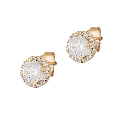 Σκουλαρίκια Χρυσά 14Κ (0,8 εκ διάμετρος)